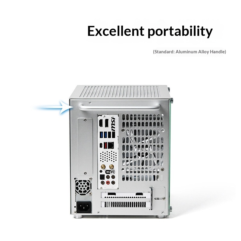 Boîtier PC ITX portable en alu - Portable Aluminum Itx Case Carry Handle avis et prix